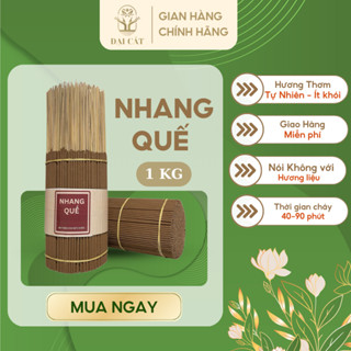 1KG Nhang Quế Cao Cấp ĐẠI CÁT, Nhang Sạch Ít Khói, Hương Thơm Tự Nhiên, An Toàn Lành Tính