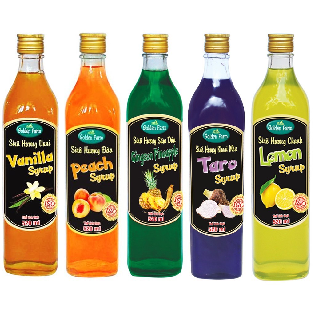 Siro Trái Cây Golden Farm 520 ml