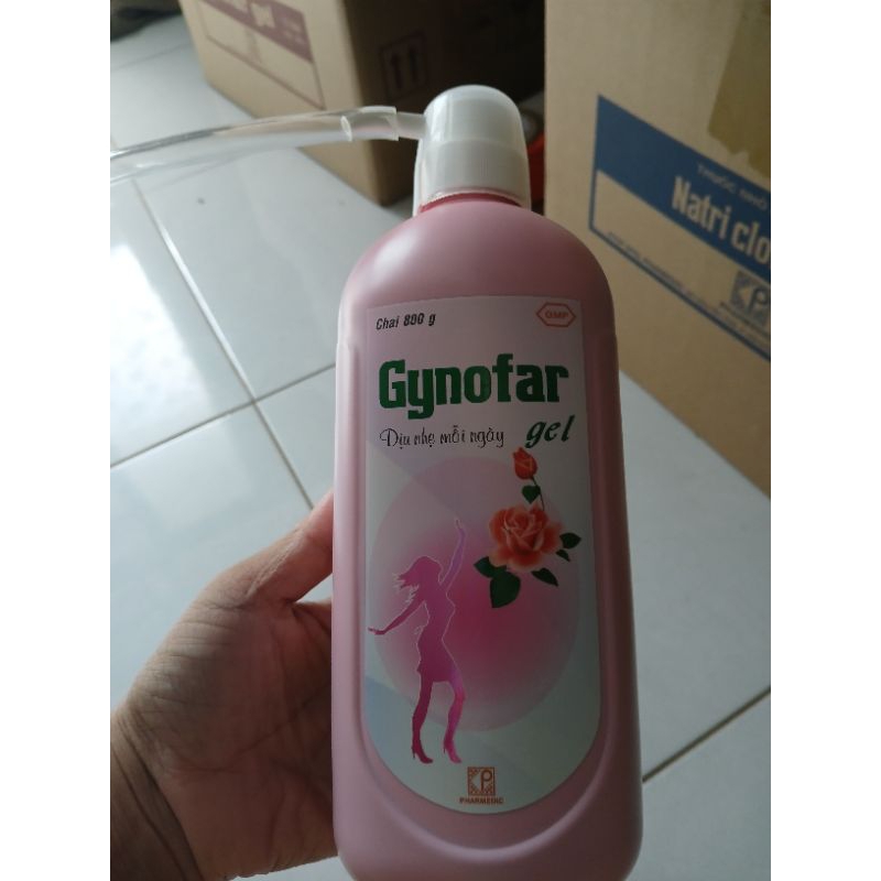 (Pharmedic chính hãng) Gynofar gel chai khổng lồ màu hồng 800ml