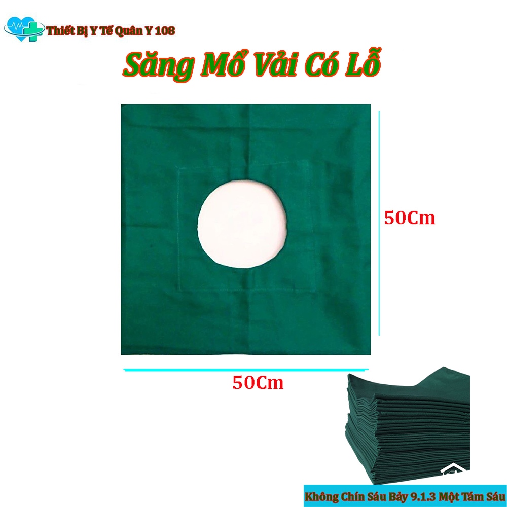 Săng Mổ Vải Có Lỗ Kích Thước 50X50Cm