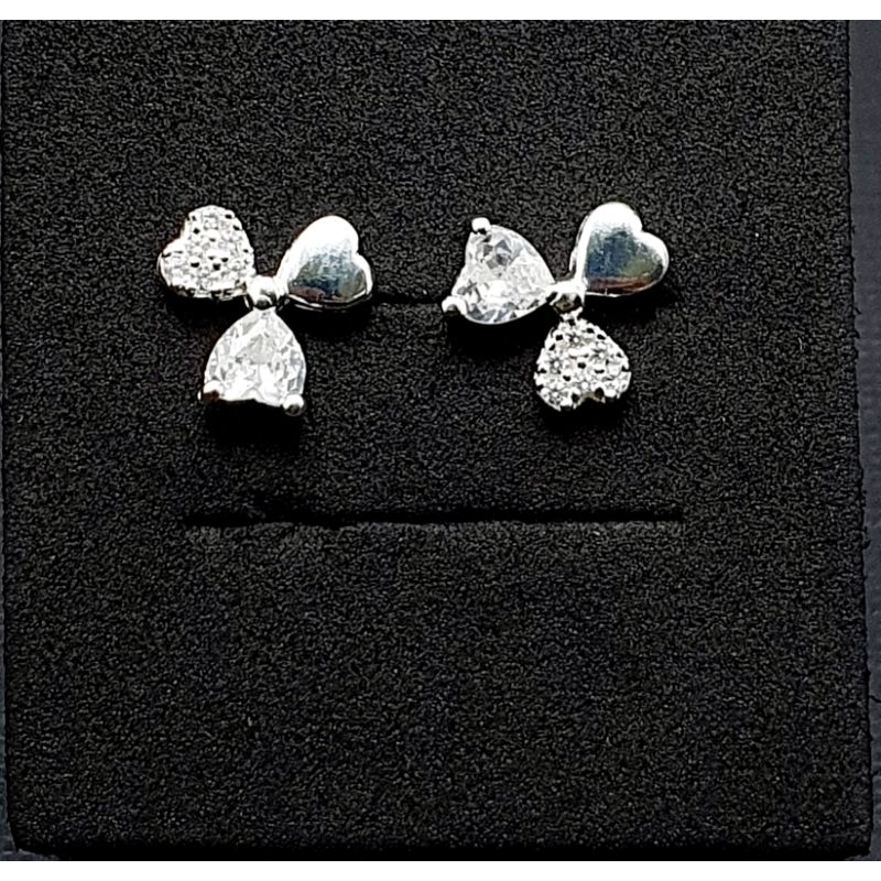 bông tai xi bạch kim