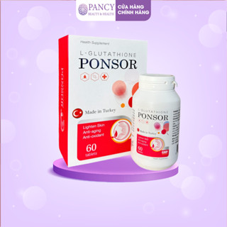 Viên Ngậm Trắng Da Glutathione Ponsor 500mg - Viên Trắng Da Đều Màu Toàn Thân Ngăn Ngừa Lão Hóa