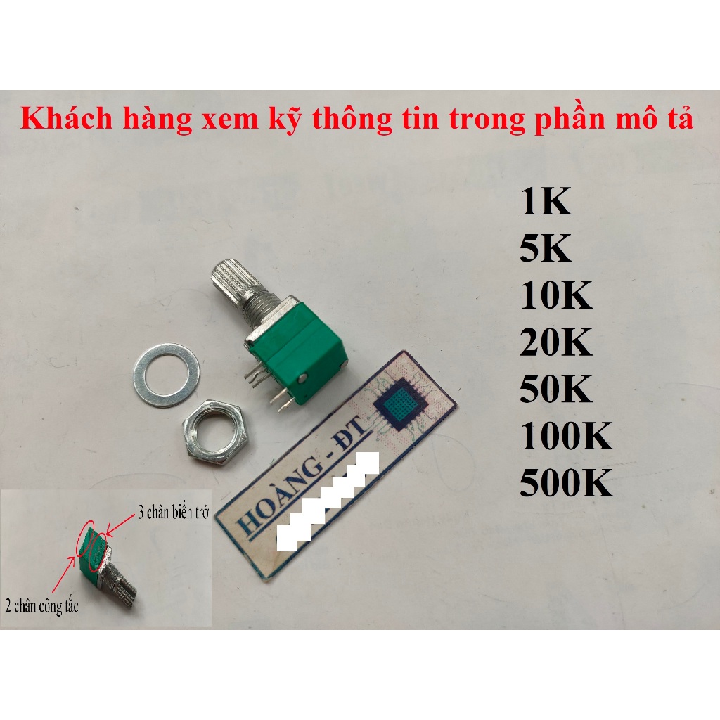 Biến trở có công tắc