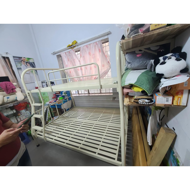Giường tầng trên 1m2x2m dưới 1m4x2m (hình chụp thật)