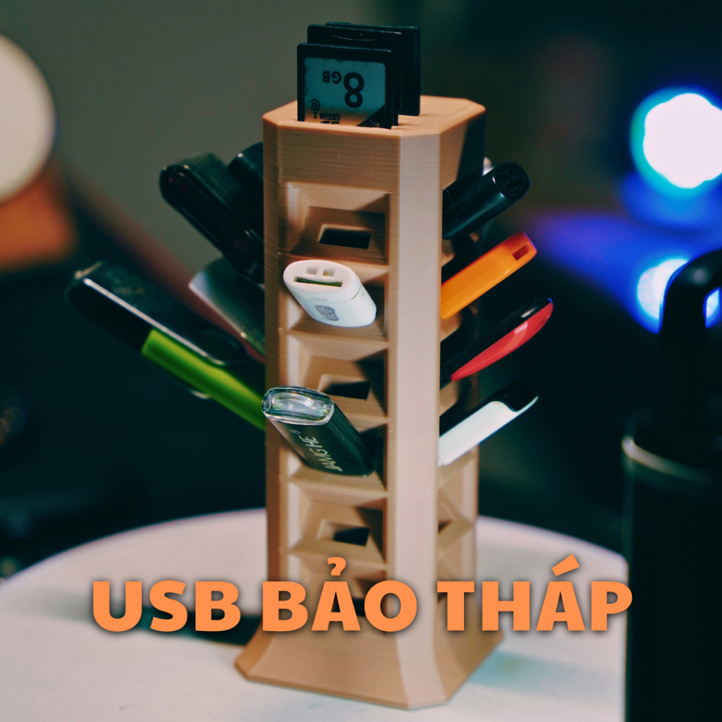 USB bảo tháp - Tháp lưu trữ usb, thẻ nhớ to, thẻ nhớ nhỏ, đầu đọc thẻ nhớ