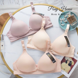 Áo Lót Bầu Và Cho Con Bú Lụa Tăm - Áo Ngực Cho Bé Bú không gọng nâng ngực Size 38-40-42