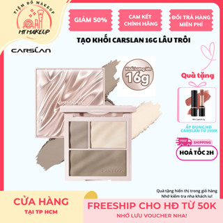 Bảng phấn khối Carslan tạo khối tự nhiên tệp nền bền màu 12H 16g | Tiệm Đồ Makeup