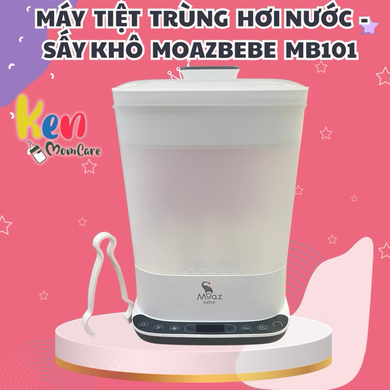MÁY TIỆT TRÙNG HƠI NƯỚC - SẤY KHÔ MOAZBEBE MB101 ( bảo hành chính hãng 1 năm )