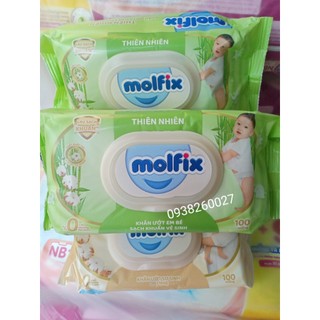 Combo 2 gói khăn ướt Molfix 100 tờ
