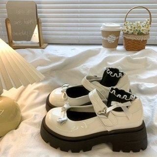 Giày Oxford nữ độn đế 4-5cm da bóng gắn mác TIM siêu hot