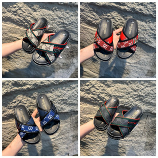 Dép lê quai chéo cho bé trai chất genZ size 26-35