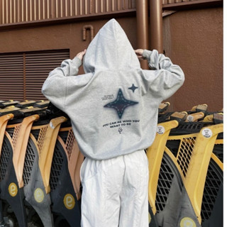 Áo Hoodie Ngôi sao 4 cánh vải nỉ bông ấm, Áo Hoodie khóa cực chất cho nam nữ