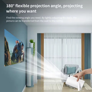 Máy Máy chiếu mini HY300 Android 11   độ Độ phân giải thực chuẩn HD chiếu mini HY300  Android 11