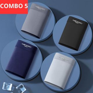 Quần Lót Nam [ COMBO 5 ] Quần Sịp Đùi Nam BOXER Thun Lạnh Co Dãn 4 Chiều Thông Hơi Mềm Mịn Cho Nam