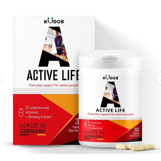 Viên uống Kudos Active Life bổ sung vitamin và khoáng chất (Hộp 30 viên)