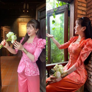 SÉT ÁO KÈM QUẦN BÀ BA CỔ NỮ HOÀNG BÈO VAI TAY LỠ CHẤT VẢI GẤM TƠ TẰM 2 DA VÀ QUẦN LỤA MANGO ĐỦ SIZE TỪ 40-72KG