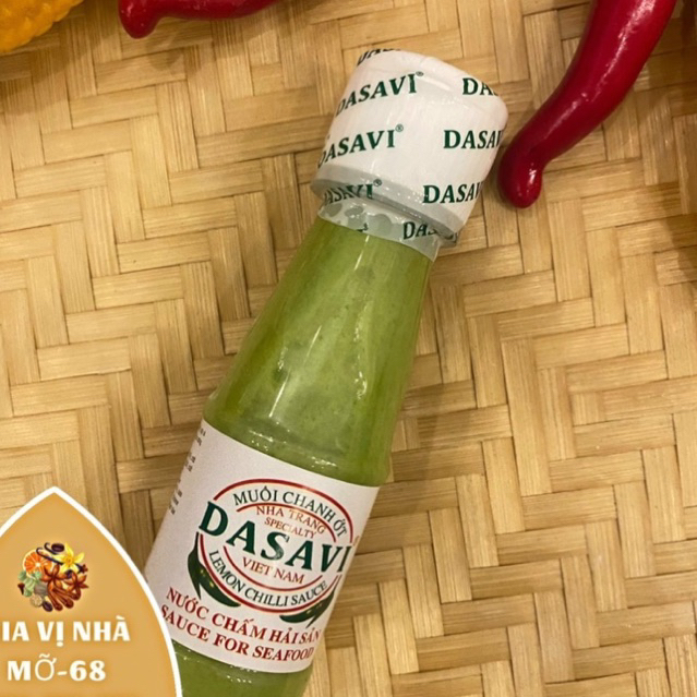 Muối ớt xanh chấm hải sản Dasavi- chai 130gr