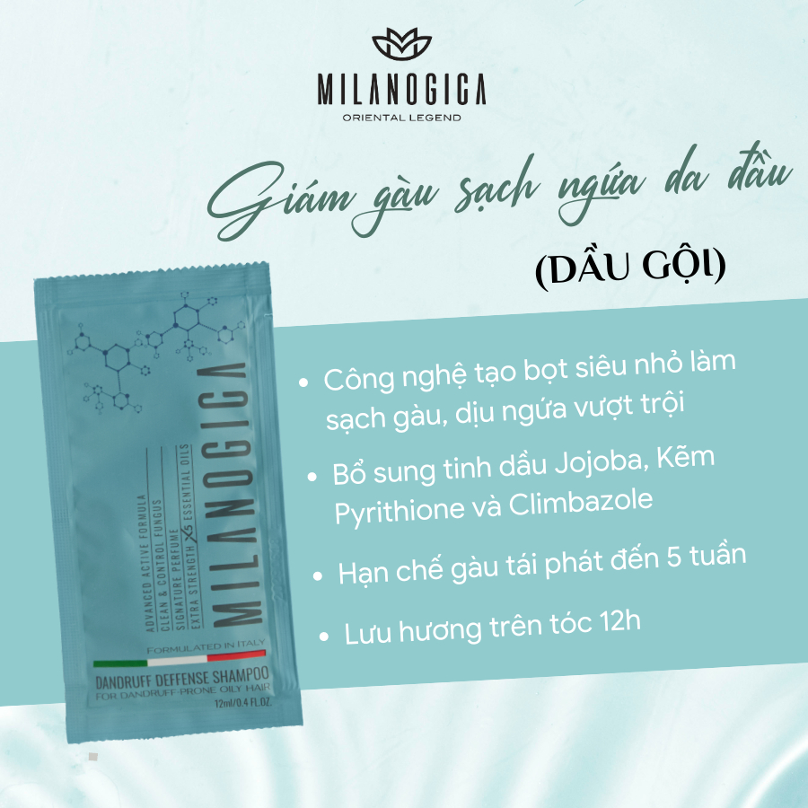 (Hàng tặng) Combo Khăn Meilandi + 2 Dầu Gội & 1 Dầu Xả Dạng Gói Milanogica Milanogica Shampoo / Conditioner 12ml