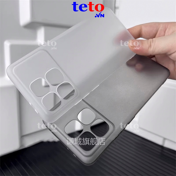 Ốp Lưng Mỏng Redmi K70 Ultra Nhẹ Thoáng Khí, Nhựa PP Lưng Mờ Hạn Chế Bám Vân Tay, Ố Vàng, Có Gờ Bảo Vệ Camera