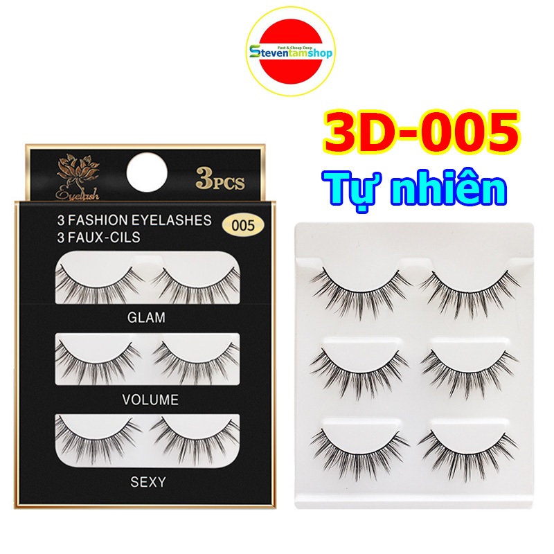 Lông mi chồn 3D xịn mã số 005