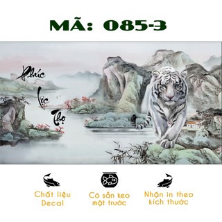 Tranh dán bể cá 3D cho bể 100x40cm - Decal hồ cá có sẵn keo dễ dán - Nhiều mẫu lựa chọn