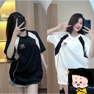 Áo Phông  Nữ Hình Vương Miện Unisex Siêu Hot, Áo Thun Nam Nữ Kin.g Que.en Tay Lỡ Siêu HOT 2024