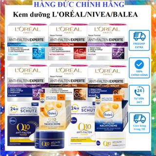 [Nhập Khẩu 100%] Kem Dưỡng Da Loreal ANTI-FALTEN EXPERTE 35+, 45+, 55+ Nivea Q10 ,Balea Q10.Kem dưỡng Bebe 50ml