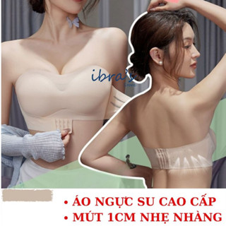 Áo Ngực Su Không Dây Mút Mỏng Cao Cấp iBra's, Áo Ngực Cài Trước Chống Tuột Chống Chảy Xệ, Che Mỡ Lưng Không Lộ Viền A89