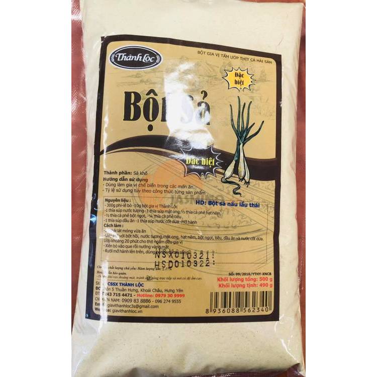 Bột sả Thành Lộc nguyên chất gói 500 gram
