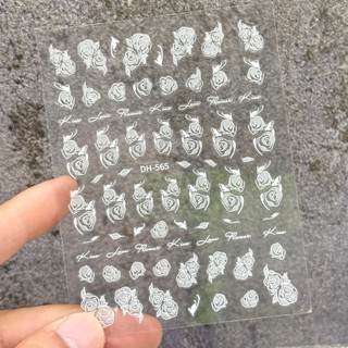 Sticker hoa dán móng, miếng dán móng 3d