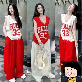 Áo Thun Nữ siêu hot mặc đi chơi hè áo form rộng CỔ V HU.LL 33 ,Áo Phông NAm Nữ màu trẻ trung cá tính mẫu mới Hot 2024