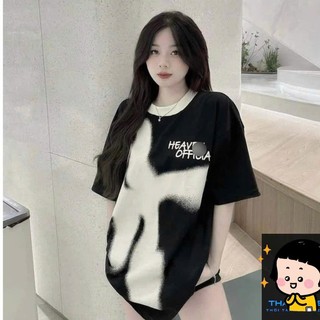 Áo Phông Loang Hea.ven Nam Nữ Siêu Đẹp. Áo Thun Nam Nữ Unisex Form Rộng Dành Cho Nam Nữ Cháy Phố 2024