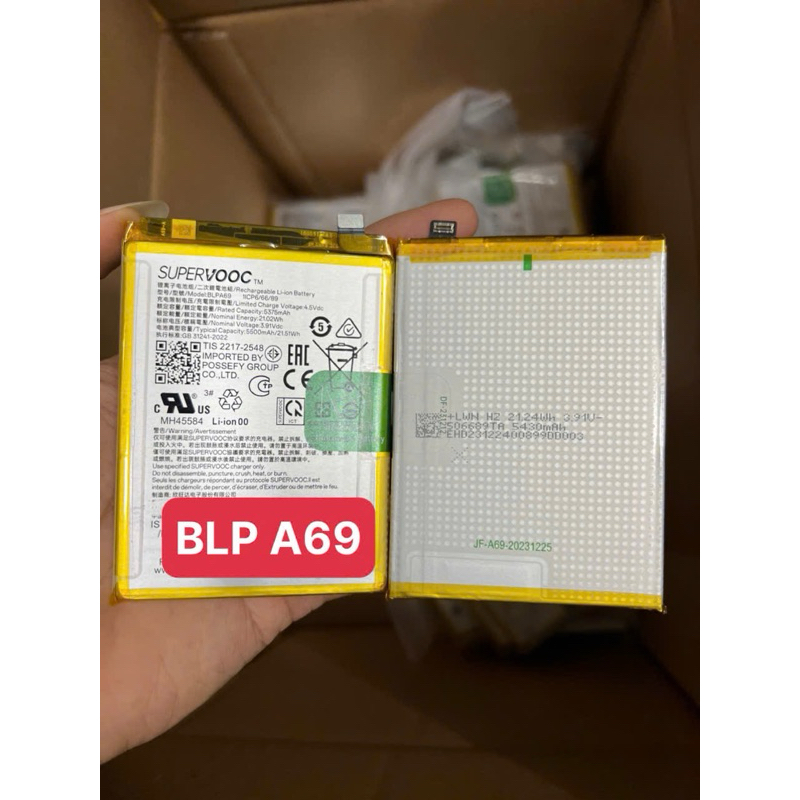 Pin Oppo Super Vooc (BLP A69)zin hãng 100%