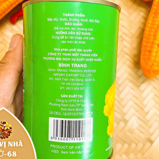 Bắp xay đống hộp  Danomet  - 420gr