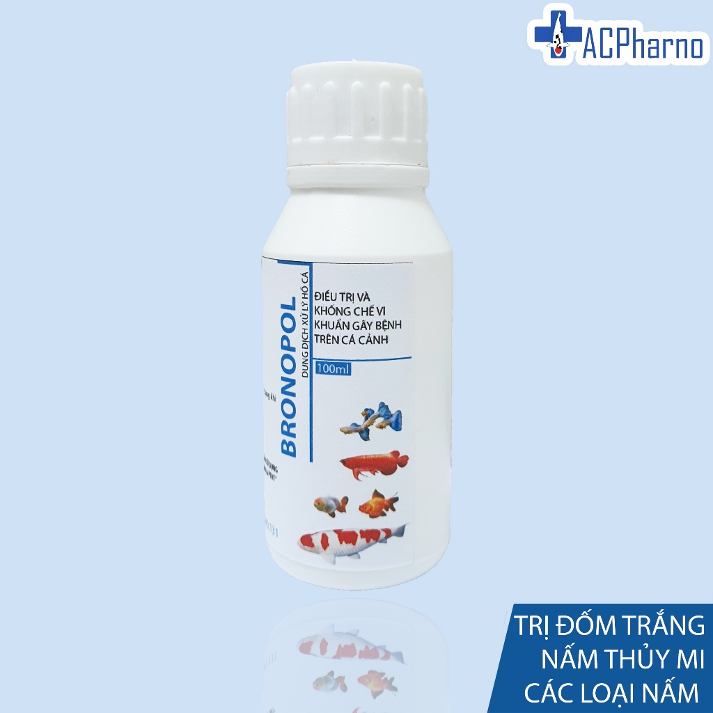 Bronopol Phòng nấm & diệt nấm trắng, đốm li ti, thuỷ mi dành cho cá vàng, cá rồng, cá biển tri nấm đ