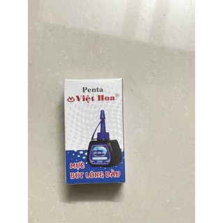 Bộ 4 chai mực lông dầu penta xanh, đỏ , đen