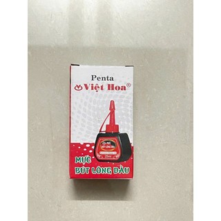 Bộ 4 chai mực lông dầu penta xanh, đỏ , đen