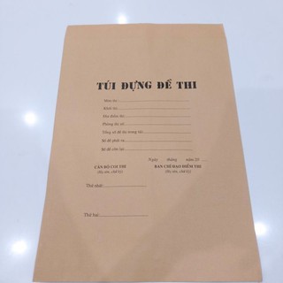 Túi đựng đề thi (50 chiếc), giấy krap Nhật mỏng dai