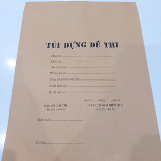 Túi đựng đề thi (50 chiếc), giấy krap Nhật mỏng dai