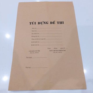 Túi đựng đề thi (50 chiếc), giấy krap Nhật mỏng dai