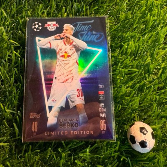 [ CHÍNH HÃNG ] - LIMITED EDITION - TIME TO SHINE - TOPPS MATCH ATTAX 2025 - BENJAMIN SESKO (RB LEIPZ