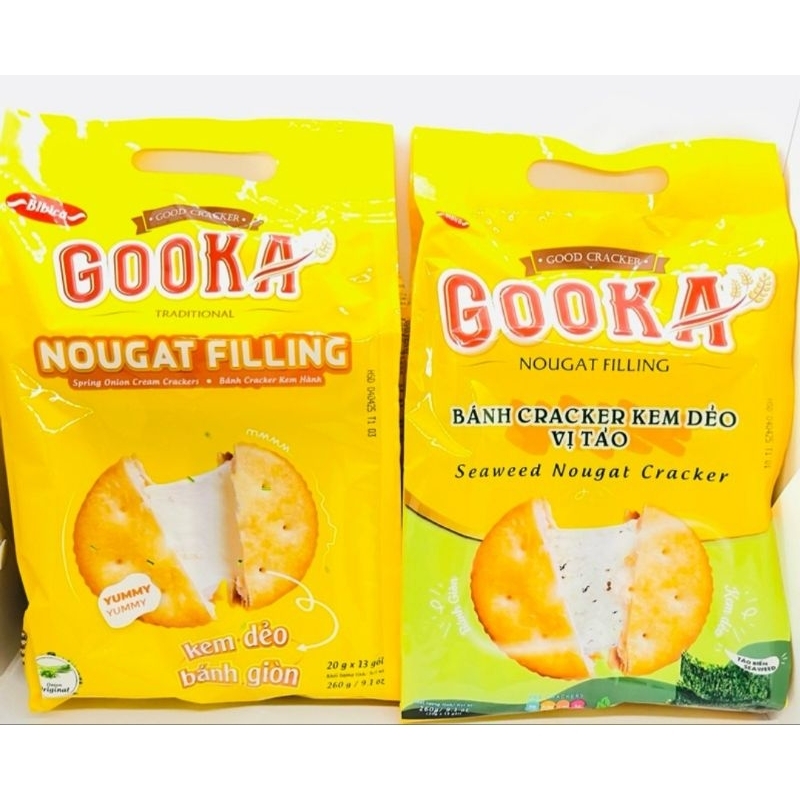 Bánh Quy Kem Hành/Tảo, Jamy Bibica_260gr,360gr