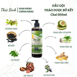 [ 500ml ] Dầu Gội Thảo Dược DETOX Đức Anh
