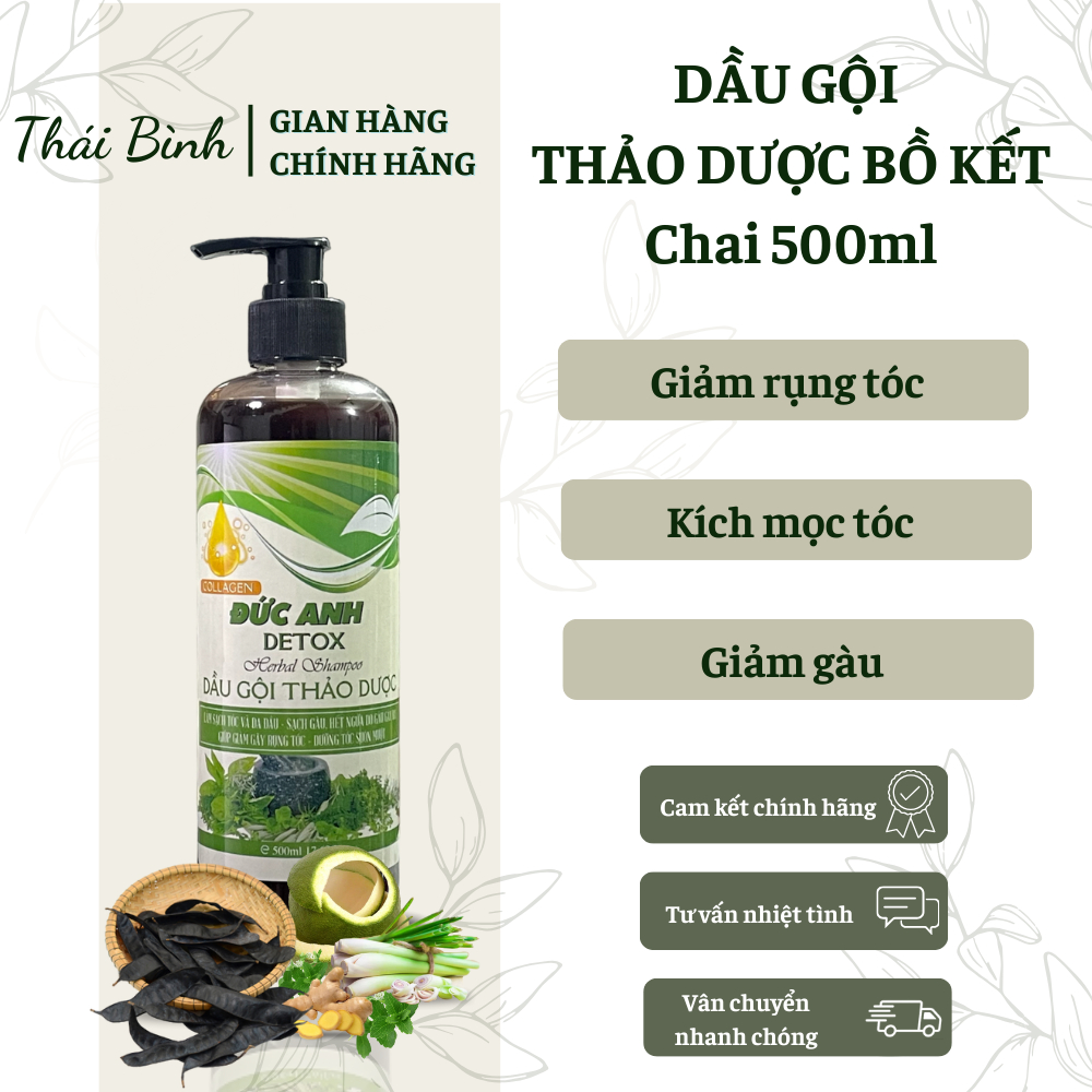 [ 500ml ] Dầu Gội Thảo Dược DETOX Đức Anh