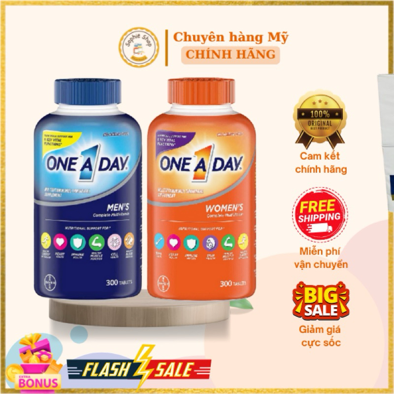 One A Day Nam Và Nữ Multivitamin Health Fomula (300 viên)