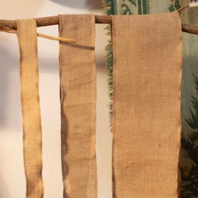 Ruy băng bố thô trơn trang trí (cuộn dài ~ 5m)
