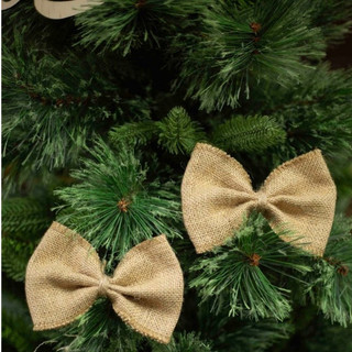 Set nơ vải bố thô trang trí noel (Không đuôi)