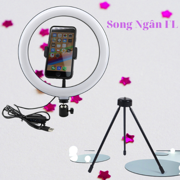 Đèn Livestream Size 26cm, 30cm Để Bàn, Đèn Make Up Trang Điểm, Đèn Chụp Ảnh Quay Video hot