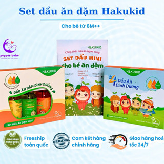 Set 4 và Set 3 dầu ăn dặm mini cho bé Hakukid cho bé từ 6m+