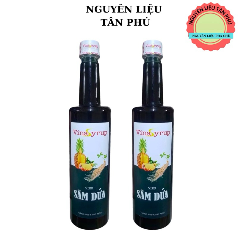 Siro Sâm Dứa Vina Syrup - Chai 700ml